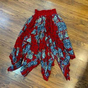 Free People Handkerchief style skirt
